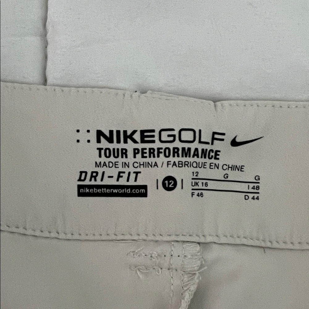 Nike Golf Women's Tour Performance Cream Skort Size 12 - Picture 10 of 11